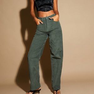 NWT Motel Parallel Jeans in Cord Olive !!!